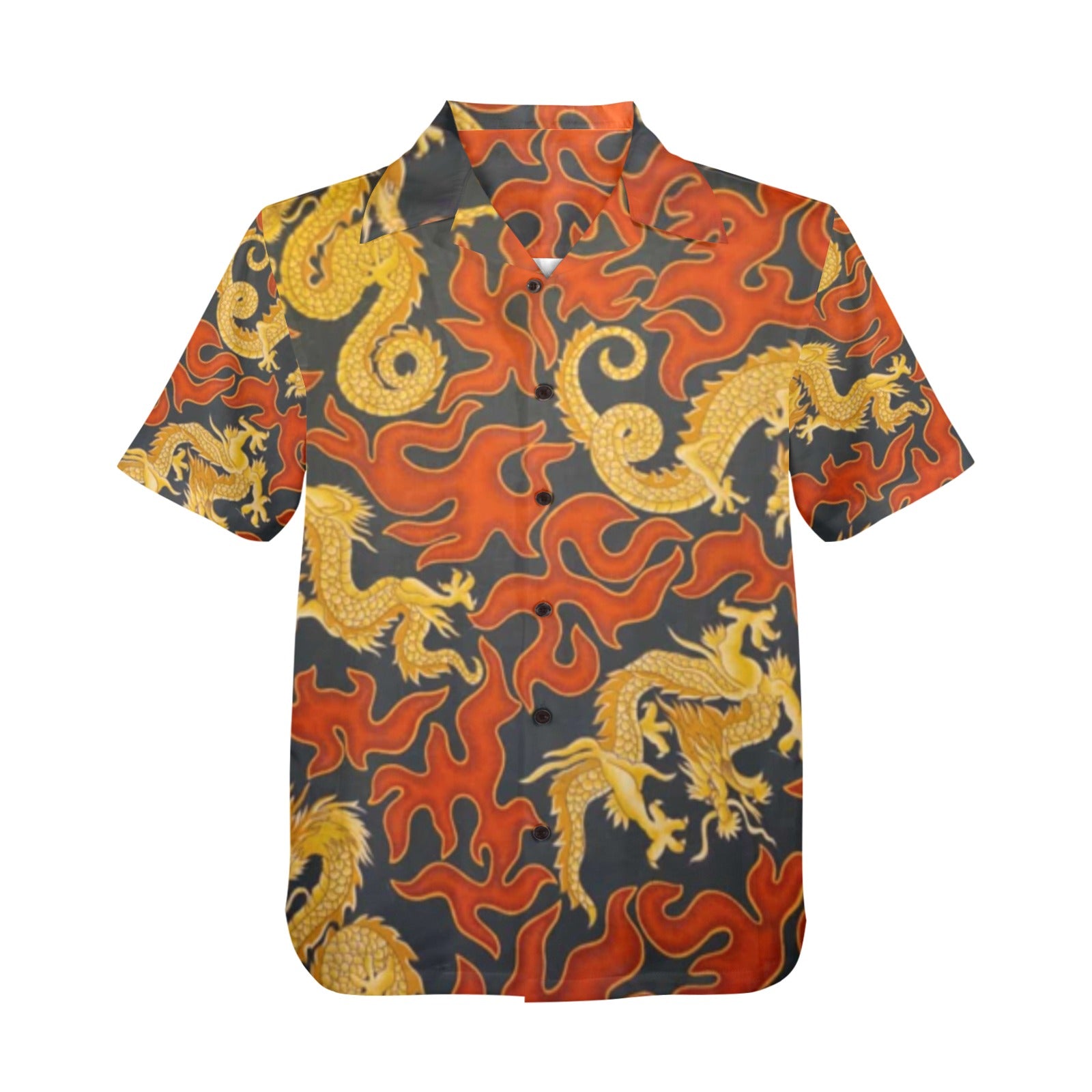 Men's All Over Print Hawaiian Shirt BREATHING FIRE