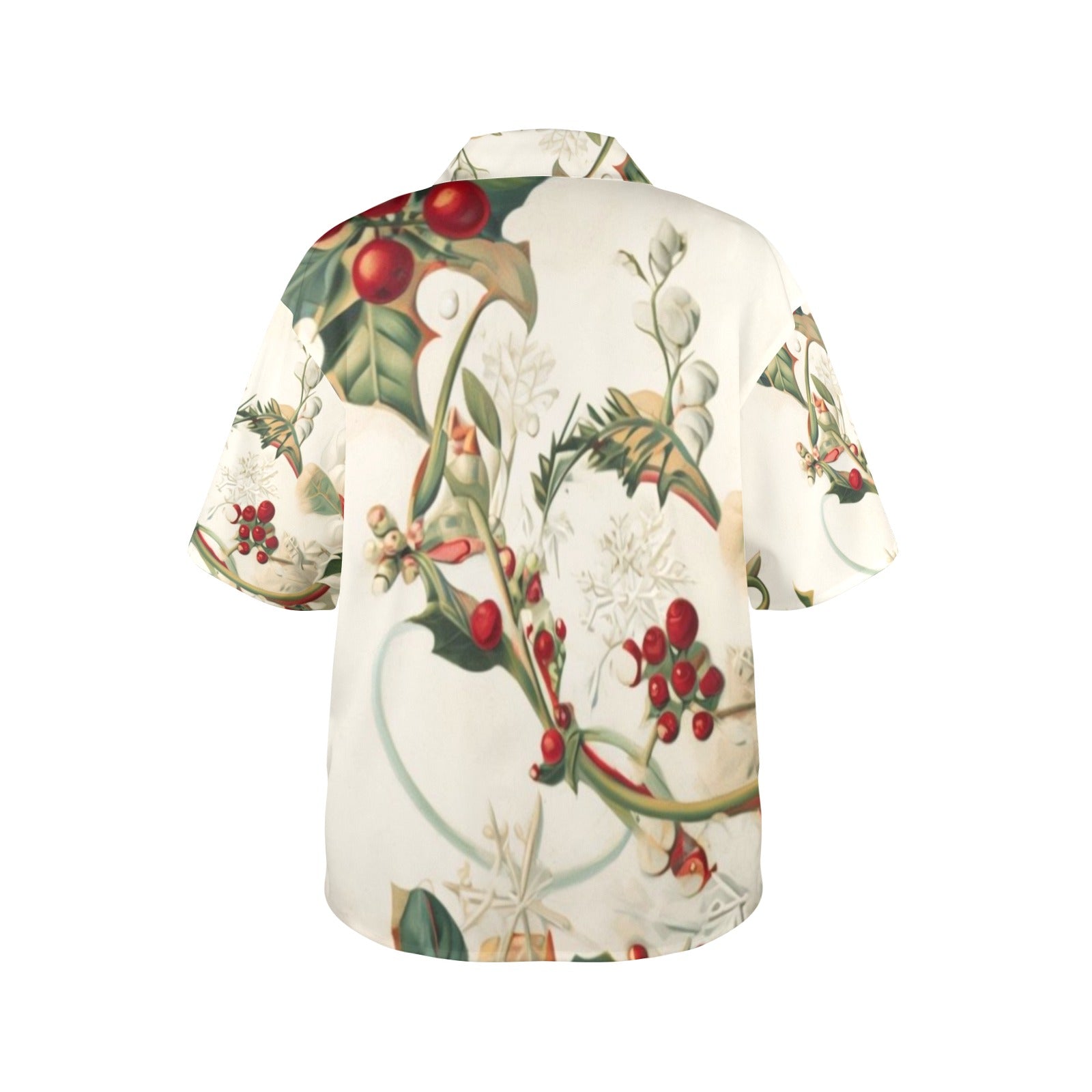 Women's All Over Print Hawaiian Shirt HOLLY DAZE